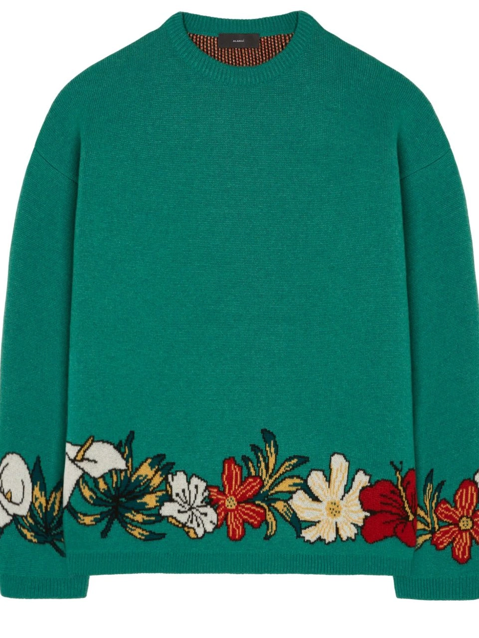 Women cashmere intarsia-knit Alanui floral jumper 0420